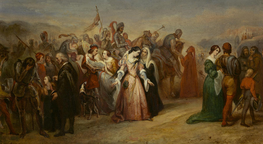 Lenore - The Return of the Army Painting by Ary Scheffer