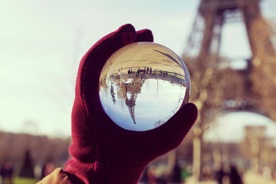 Lensball with Eiffel Tower Photograph by Fabiano Di Paolo