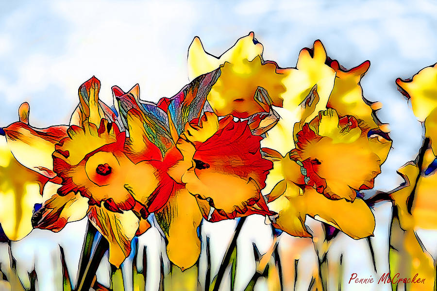 Lent Lily Digital Art by Pennie McCracken