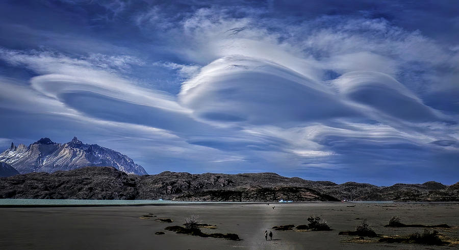 Lenticular Clouds over Puerto Natales Photograph by Deidre Elzer-Lento