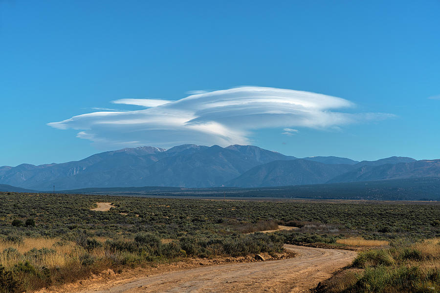 Lenticular Clouds Taos, New Mexico Photograph by Karen Slagle
