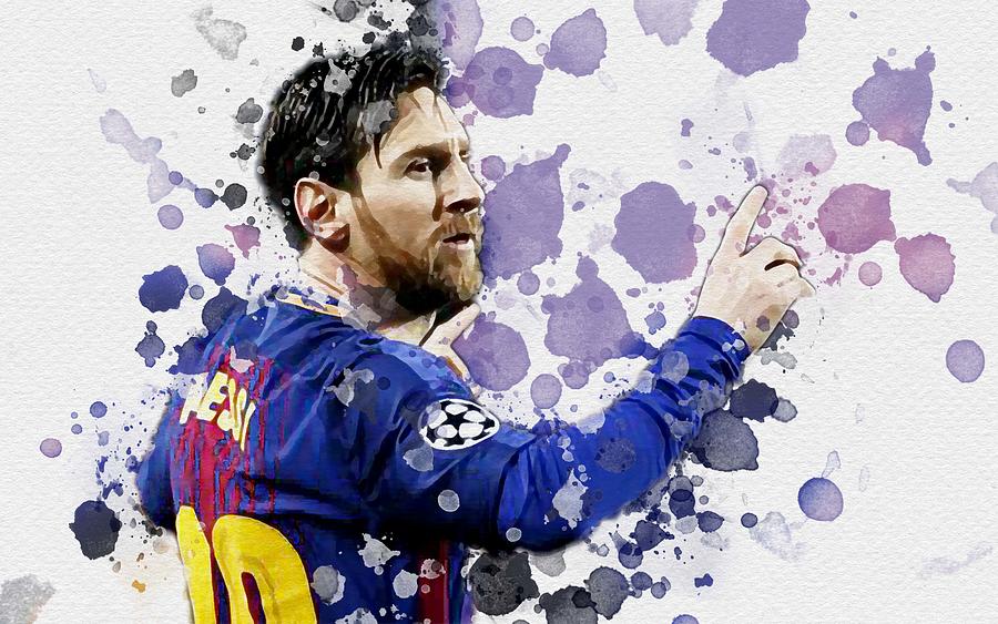 Leo Messi Match Barcelona Close Up La Liga Spain Barca Lionel Messi Fc ...