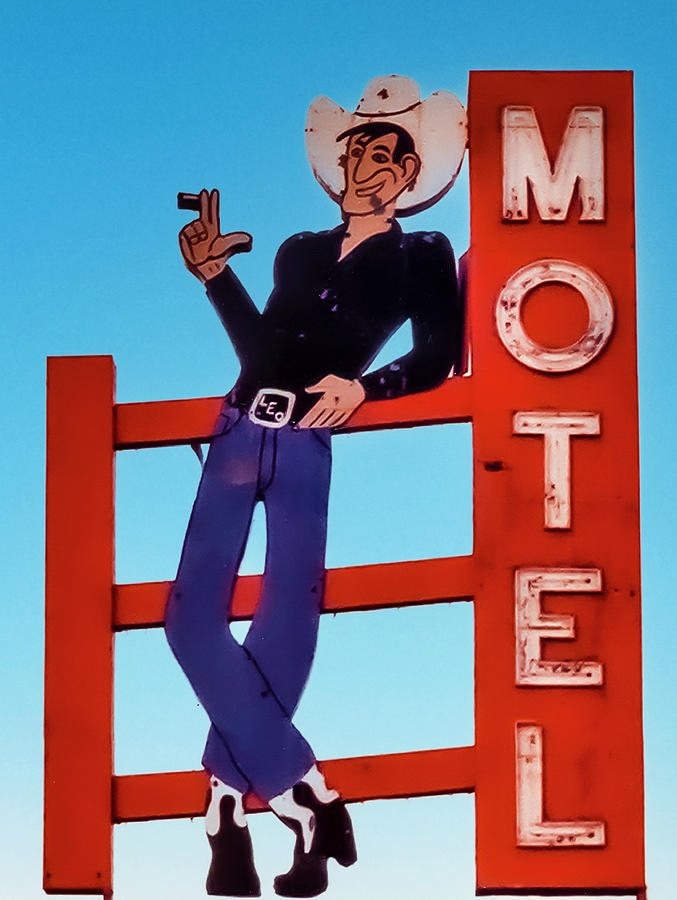 Leo The Cowboy Motel Digital Art by Matthew Bamberg