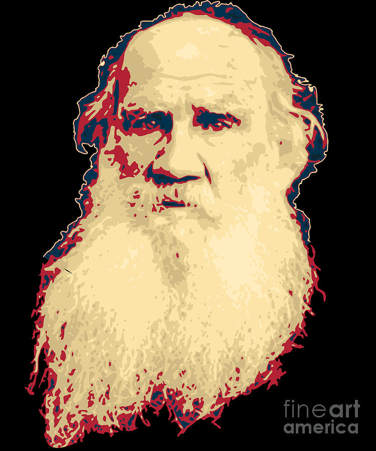 Leo Tolstoy Digital Art by Megan Miller - Pixels