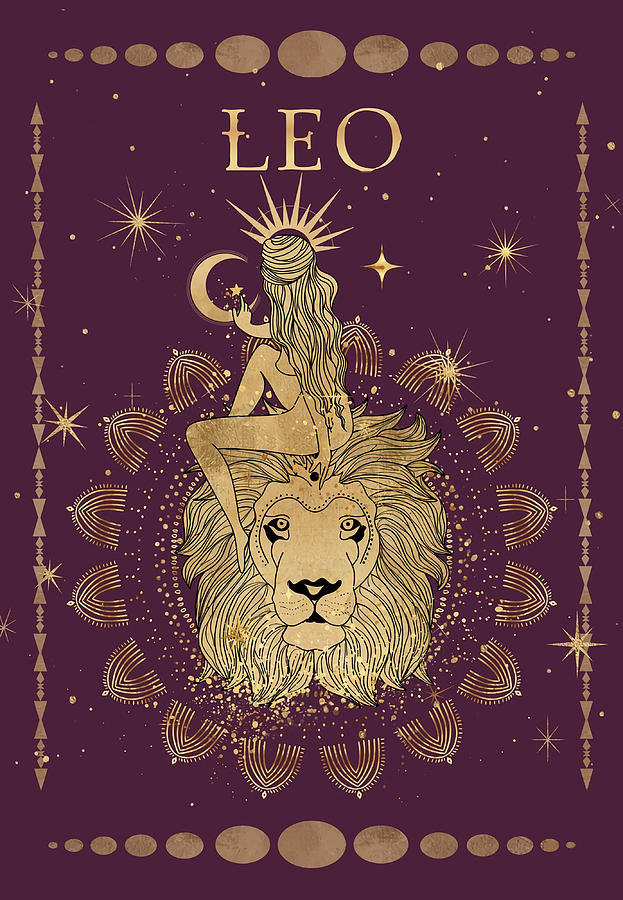 Leo zodiac woman hipster Painting by Jeremy Bethany | Fine Art America