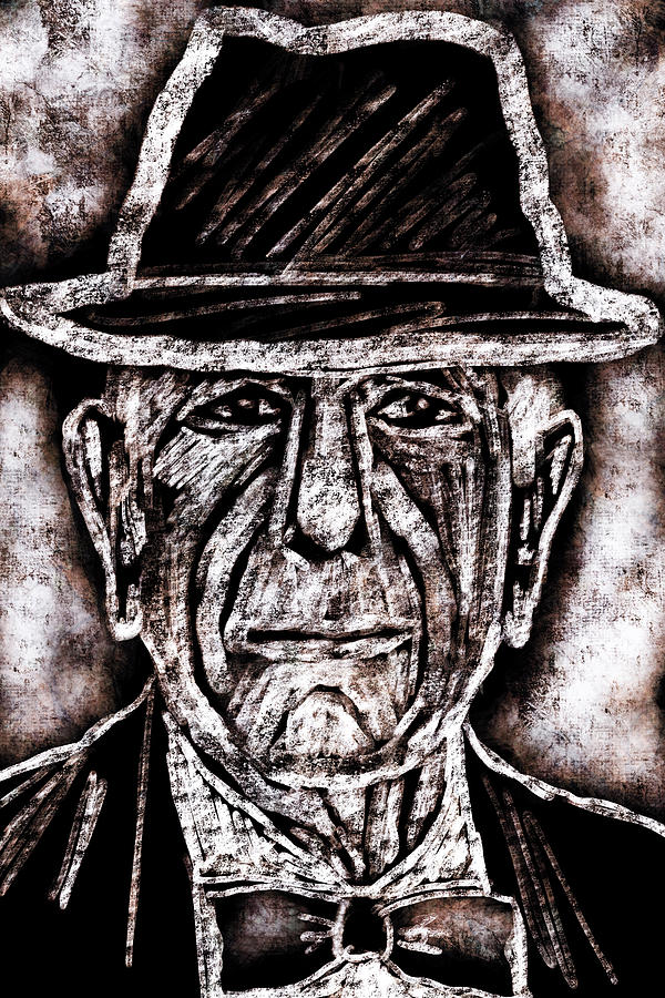 Leonard Cohen - Canadian Icon Digital Art by Peggy Collins