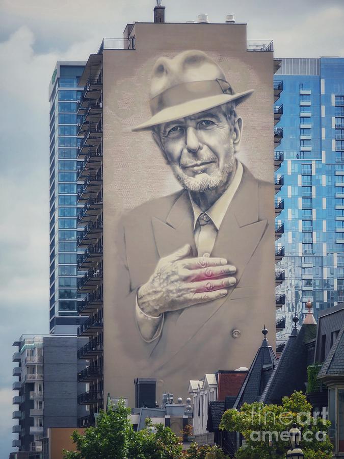 Leonard Cohen Mural Photograph by Diana Rajala