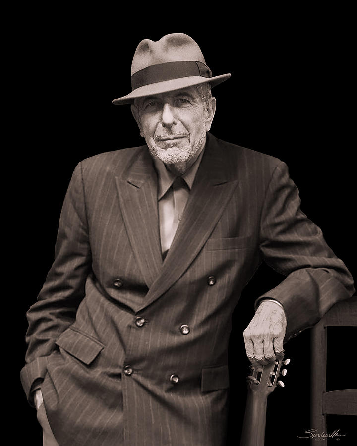 The Timeless Leonard Cohen Digital Art by M Spadecaller