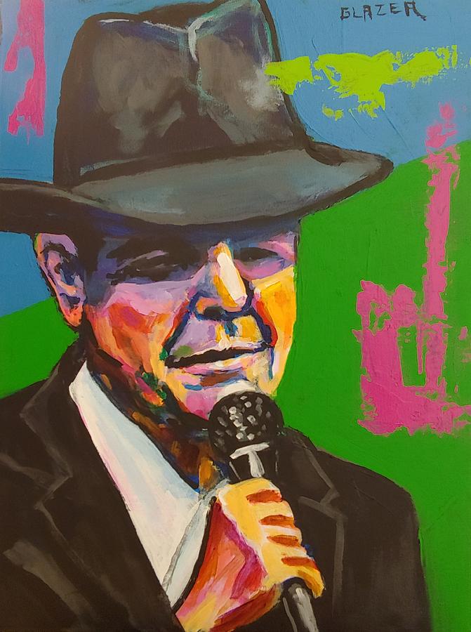 Leonard Cohen Painting by Stuart Glazer