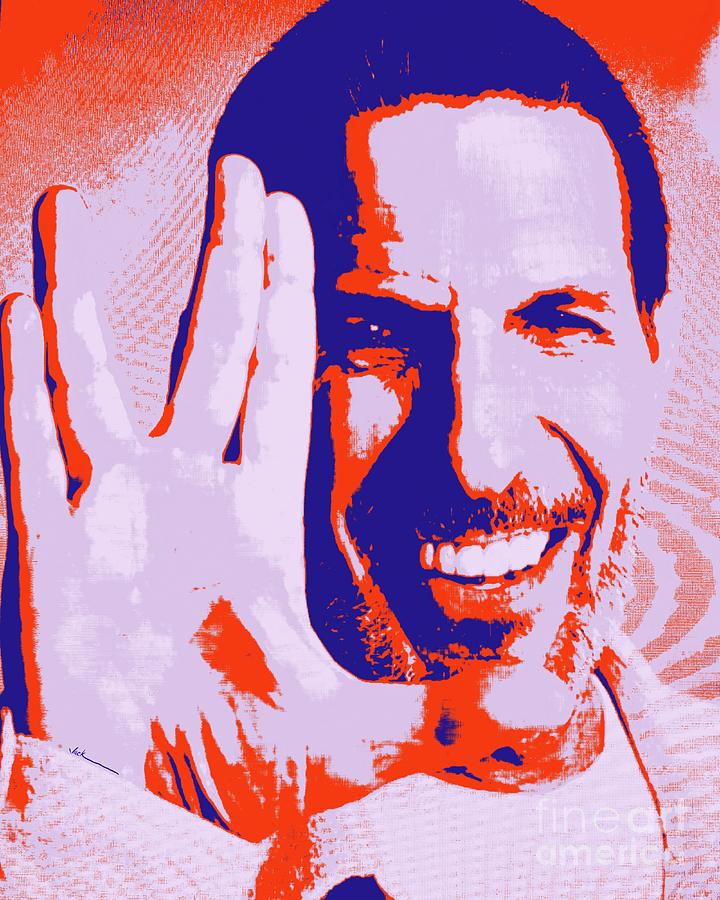 Leonard Nimoy Painting - Leonard Nimoy by Jack Bunds Leonard Nimoy Painting - Leonard Nimoy by Jack Bunds