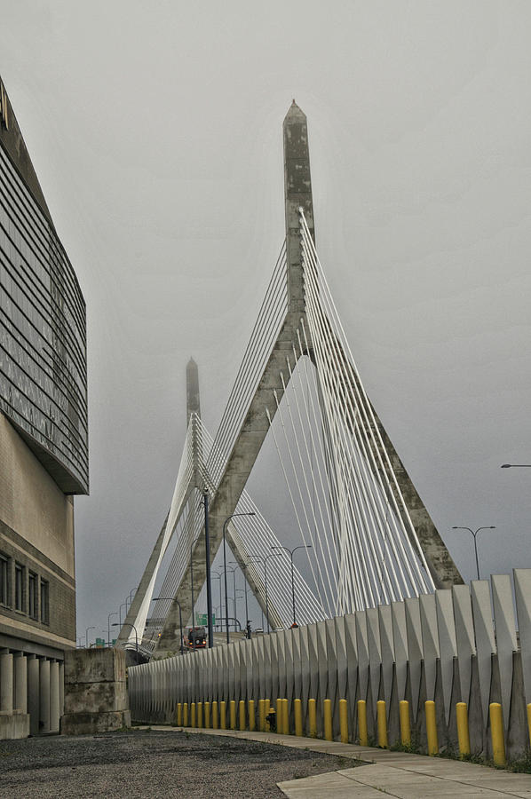 Boston Photograph - Leonard P Zakim Bridge by Mike Martin