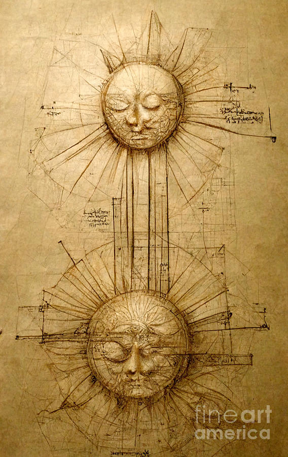 Leonardo And The Sun Digital Art