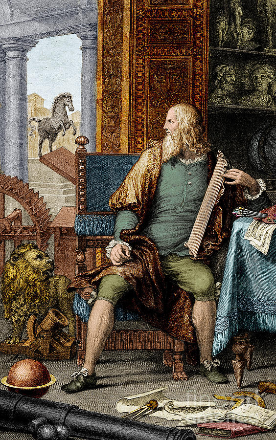 Leonardo da Vinci, Italian Polymath Photograph by Science Source