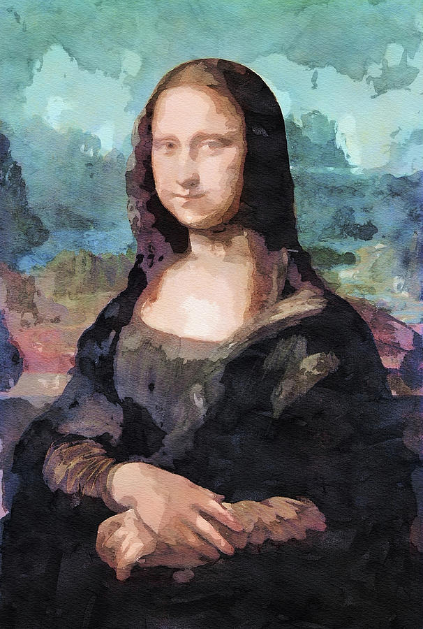 Leonardo Da Vinci Portrait Of Mona Lisa Del Giocondo Pop