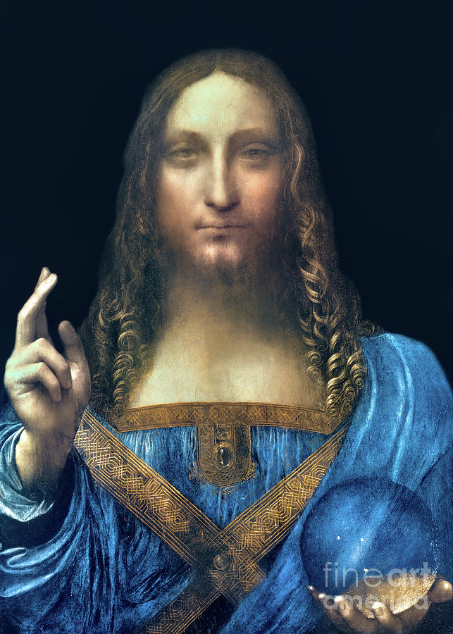 Leonardo Da Vinci Salvator Mundi Photograph by Munir Alawi