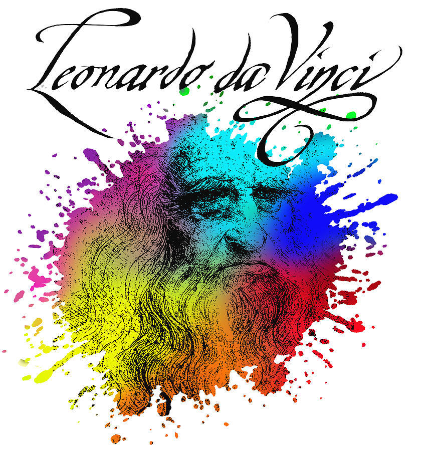 Leonardo Da Vinci Self Portrait With Signature Digital Art By Fabbriche Paradiso Pixels