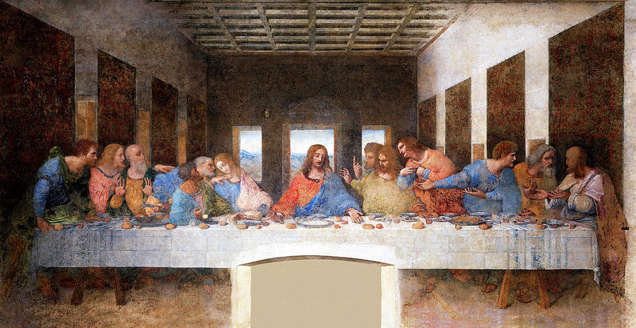 Leonardo da Vinci The Last Supper Painting by Bob Pardue