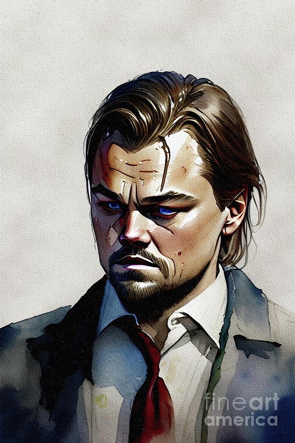 Leonardo DiCaprio, Actor Painting by John Springfield - Pixels