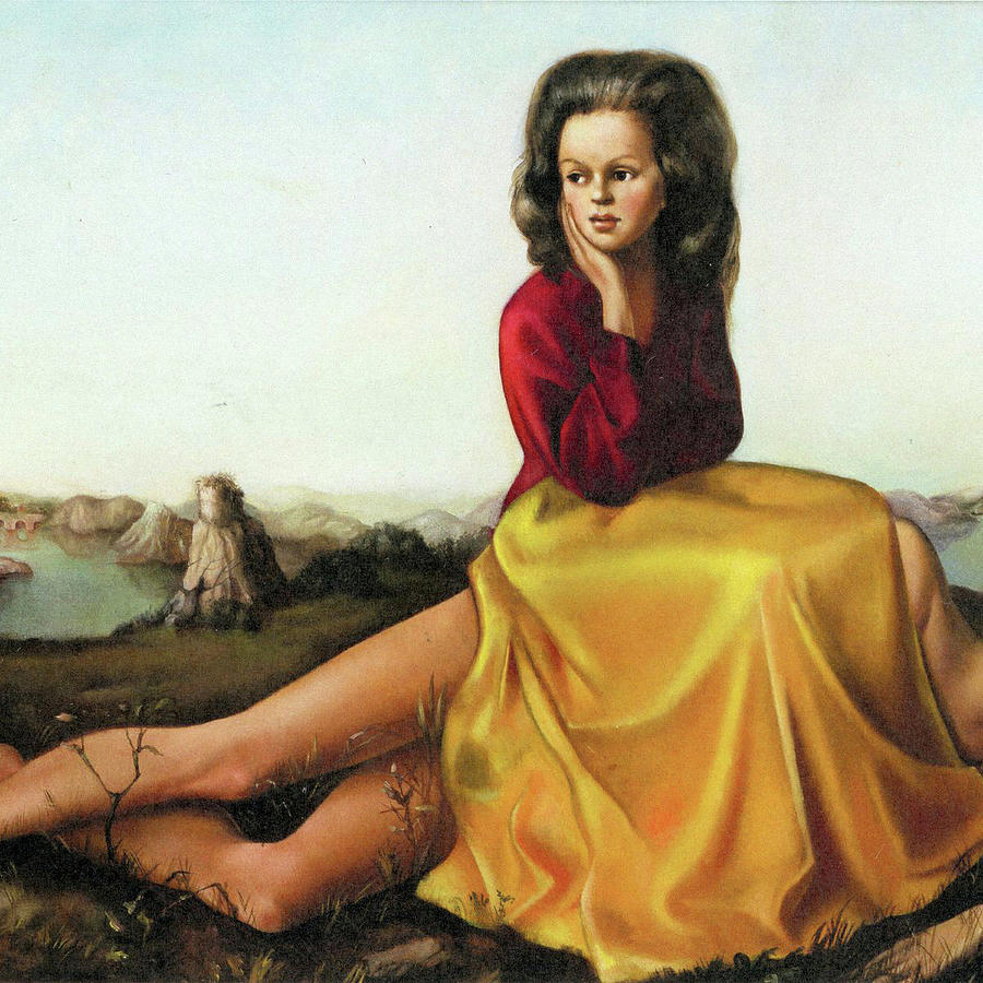 Woman Seated On A Naked Man Hd Painting By Leonor Fini Pixels