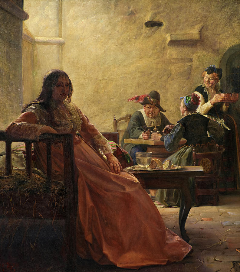 Leonora Christina in Prison, 1870 Painting by Kristian Zahrtmann - Fine ...