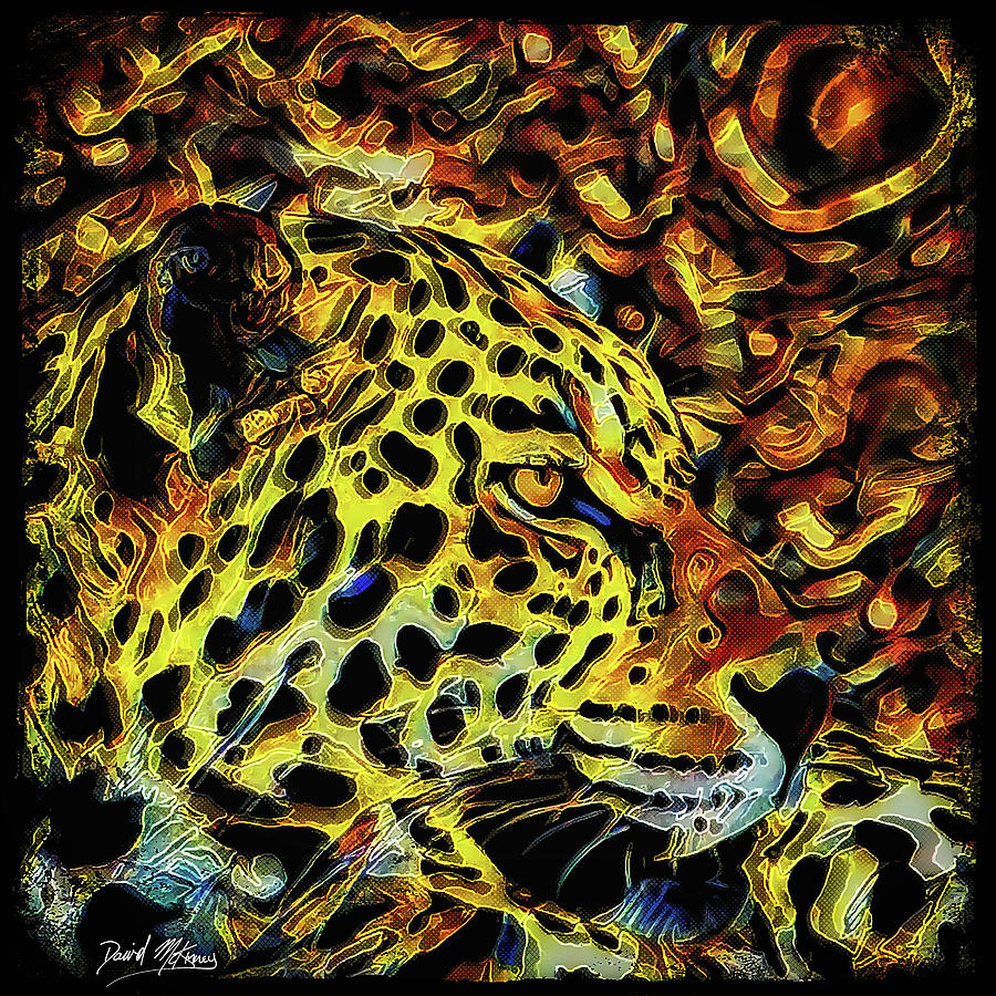 Leopard Digital Art - Leopard Abstract by David McKinney