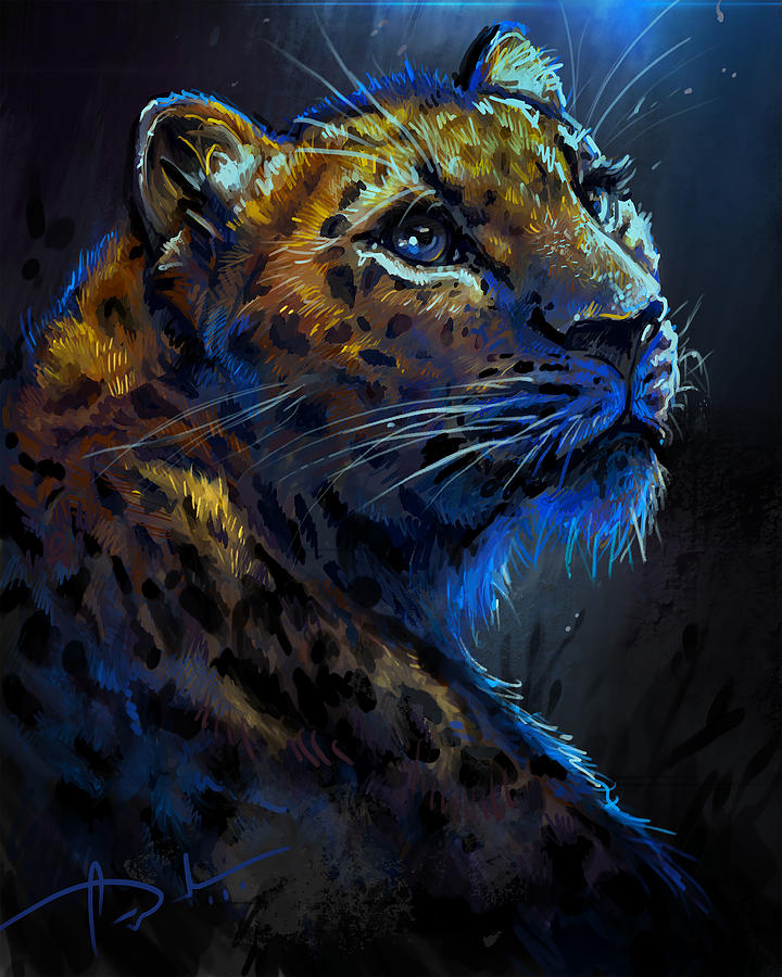 Wildlife Digital Art - Leopard by Cass Womack