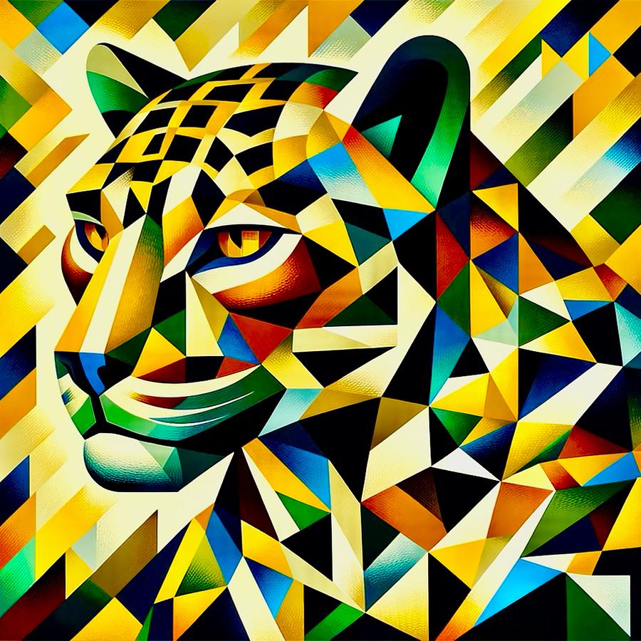 Leopard Painting by Emeka Okoro