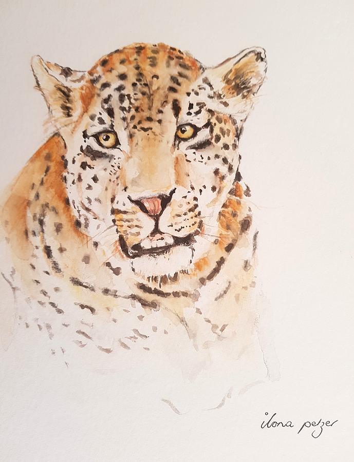 Leopard Painting by Ilona Petzer