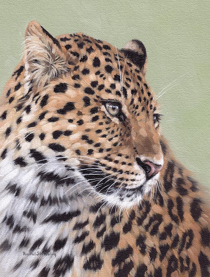 Leopard Painting Painting by Rachel Stribbling
