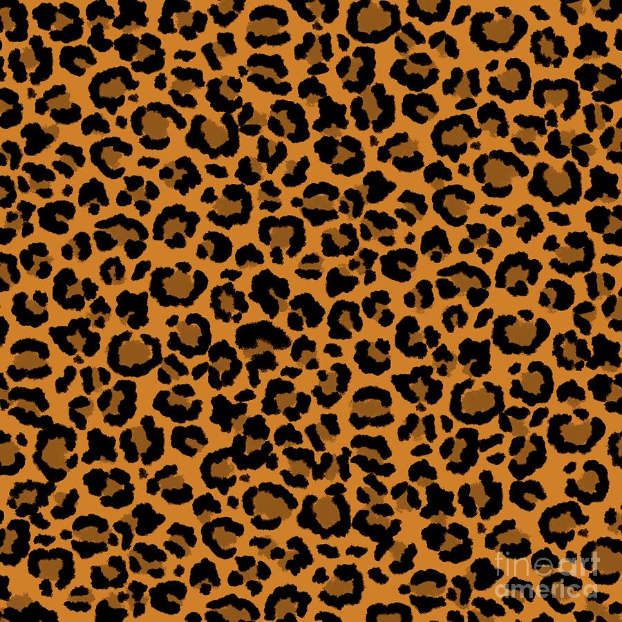 Leopard Pattern in Natural Colors Digital Art by Colleen Cornelius