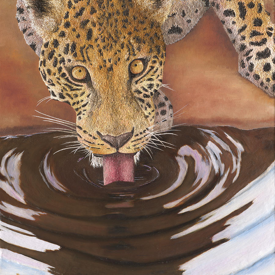 Leopard Painting by Russell Hinckley