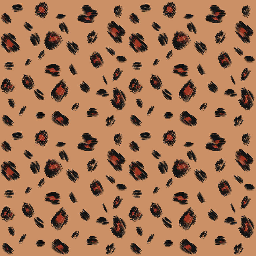 Vintage Digital Art - Leopard Seamless Pattern - 05 by Studio Grafiikka