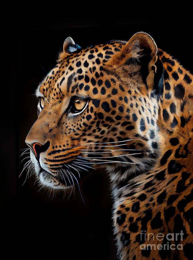 Leopard Series 1027230a Digital Art by Carlos Diaz