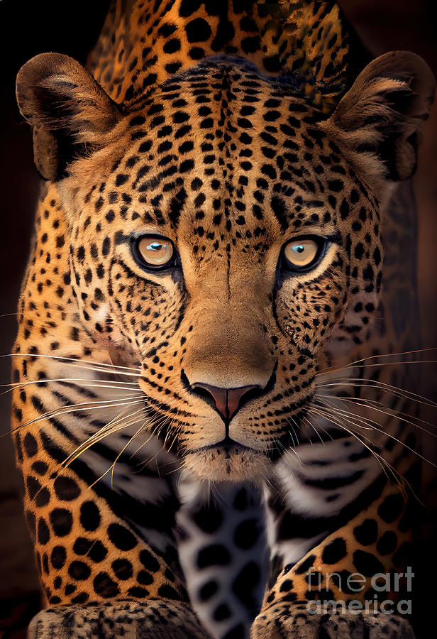 Leopard Series 102723b  Digital Art by Carlos Diaz