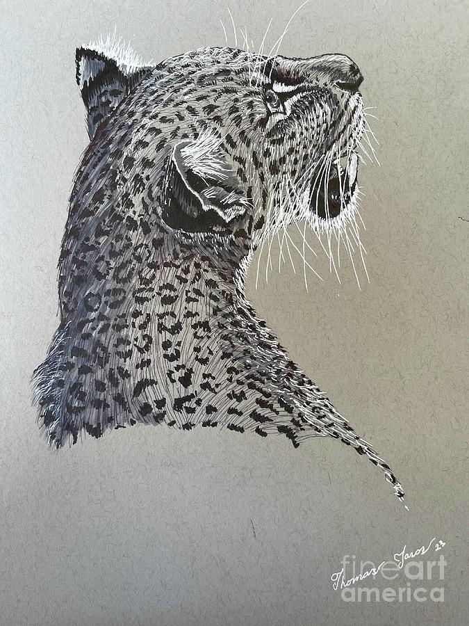 Leopard Painting by Thomas Janos