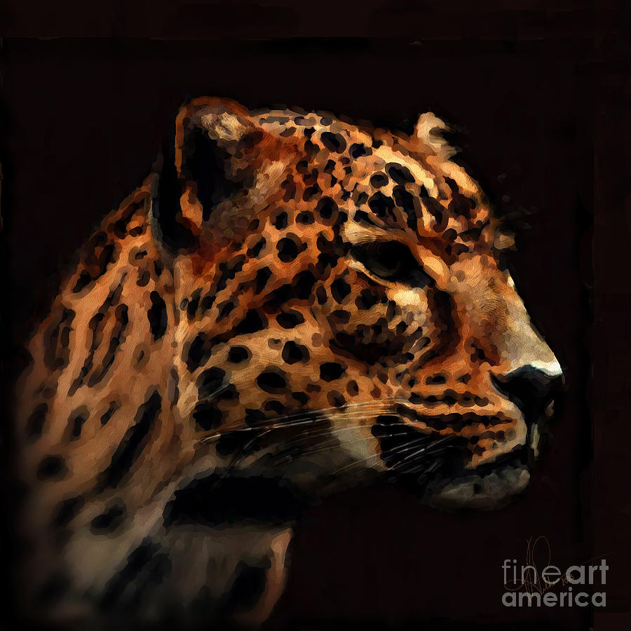 Leopard Digital Art by Vicki Pelham