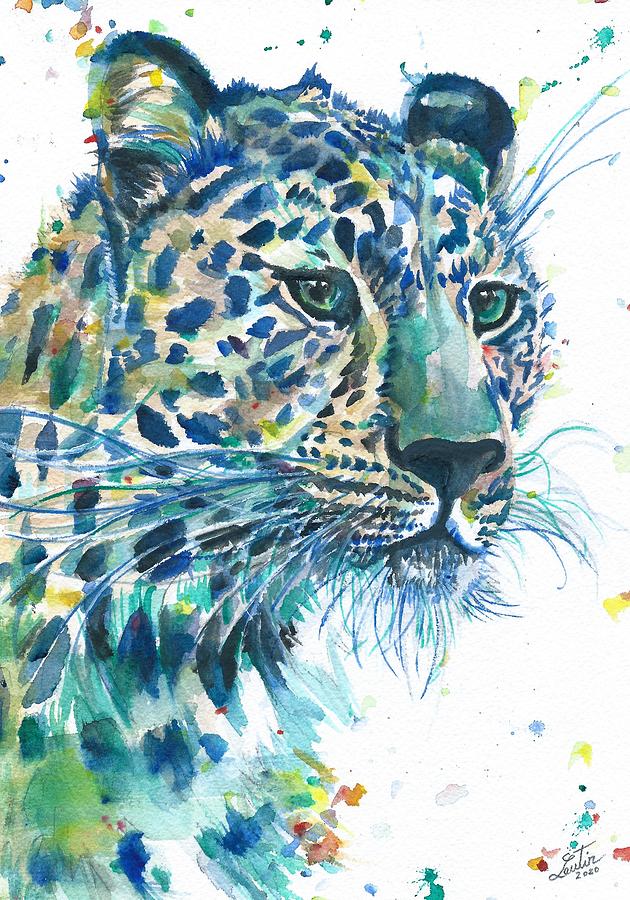Watercolour Leopard  Leopard watercolor, Leopard watercolor