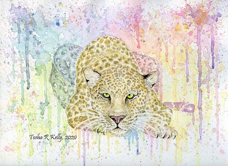 Leopard Painting - LeopardbyToshaKelly by Tosha Kelly Leopard Painting - LeopardbyToshaKelly by Tosha Kelly