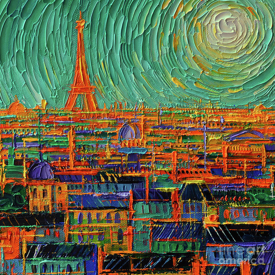 Les Couleurs De Paris Painting by Mona Edulesco