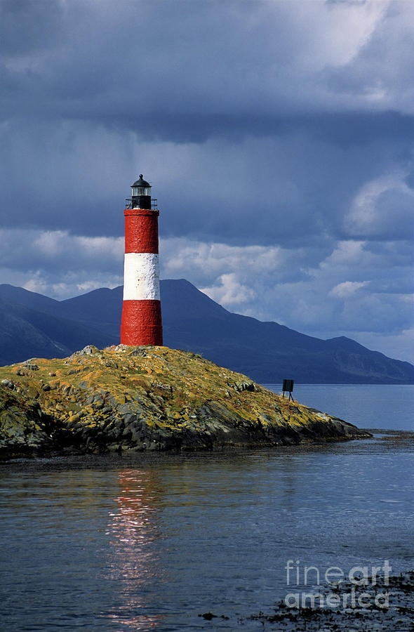 Les Eclaireurs Lighthouse Beagle Channel Argentina  Photograph by James Brunker
