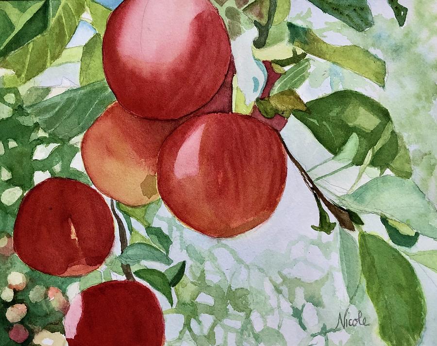 Les Pommes Painting