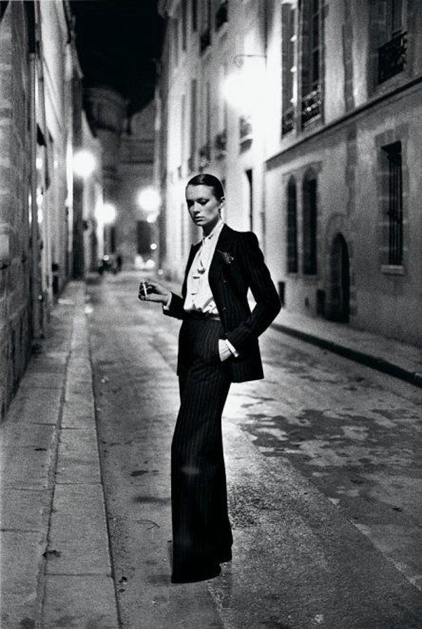 Black And White Digital Art - Les Smoking Iconic Helmut Newton Photography  by Demode FM