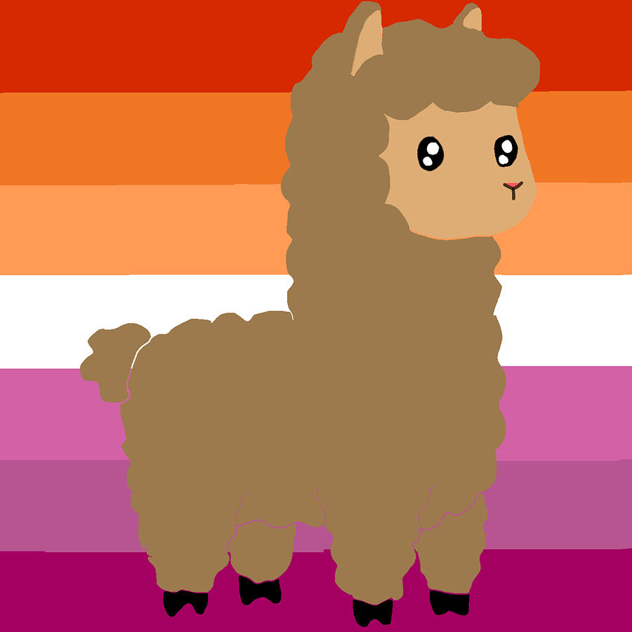 Lesbian Llama Digital Art By Aaron Brain Pixels