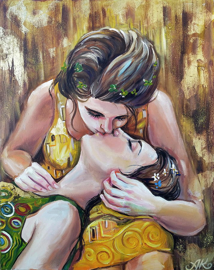 kiss painting klimt