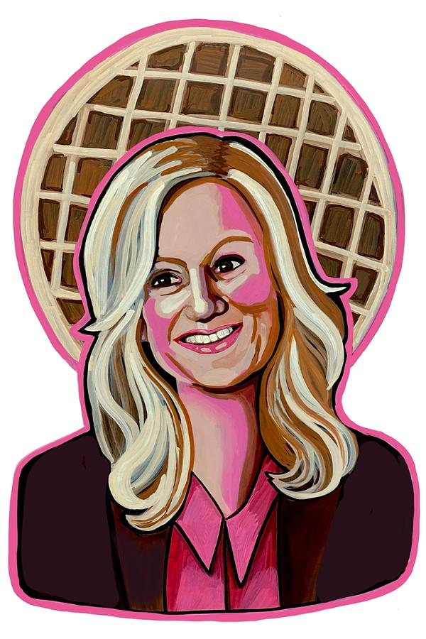 Leslie Waffle Drawing by Kirsten Beitler