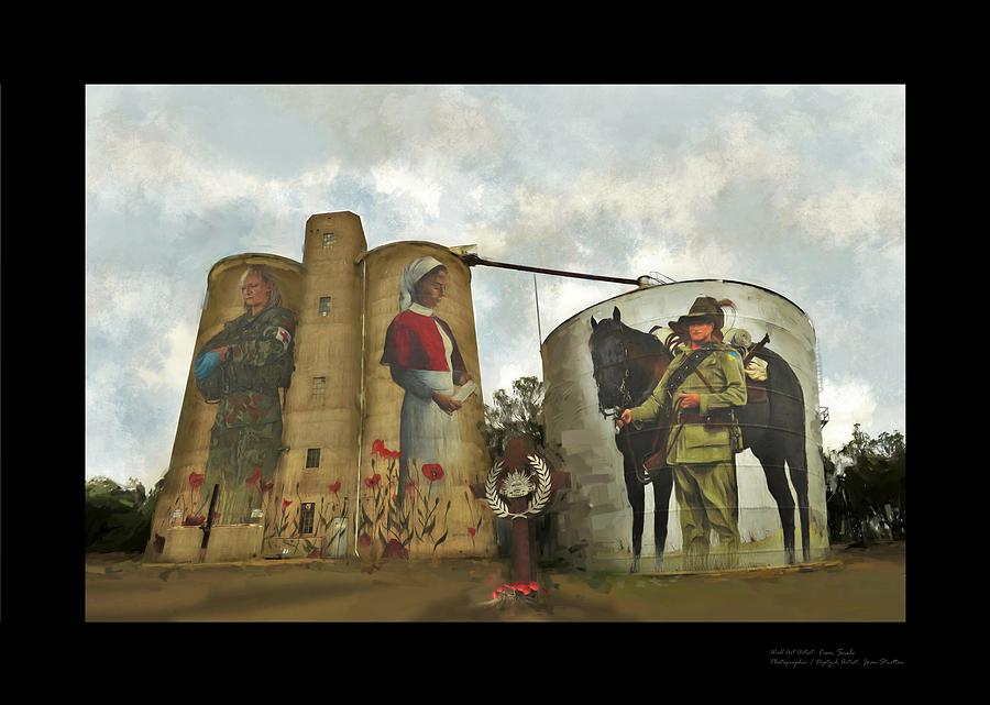 Lest We Forget Devenish Silo Art Mixed Media by Joan Stratton