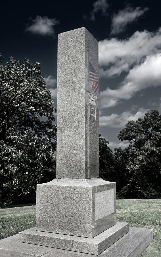 Lest We Forget - Veterans monument at Stoughton Veterans Memorial Park Photograph by Peter Herman