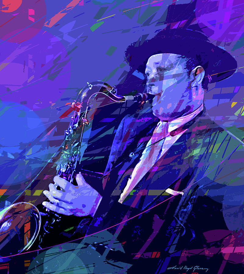 Lester Young Prez Painting by David Lloyd Glover