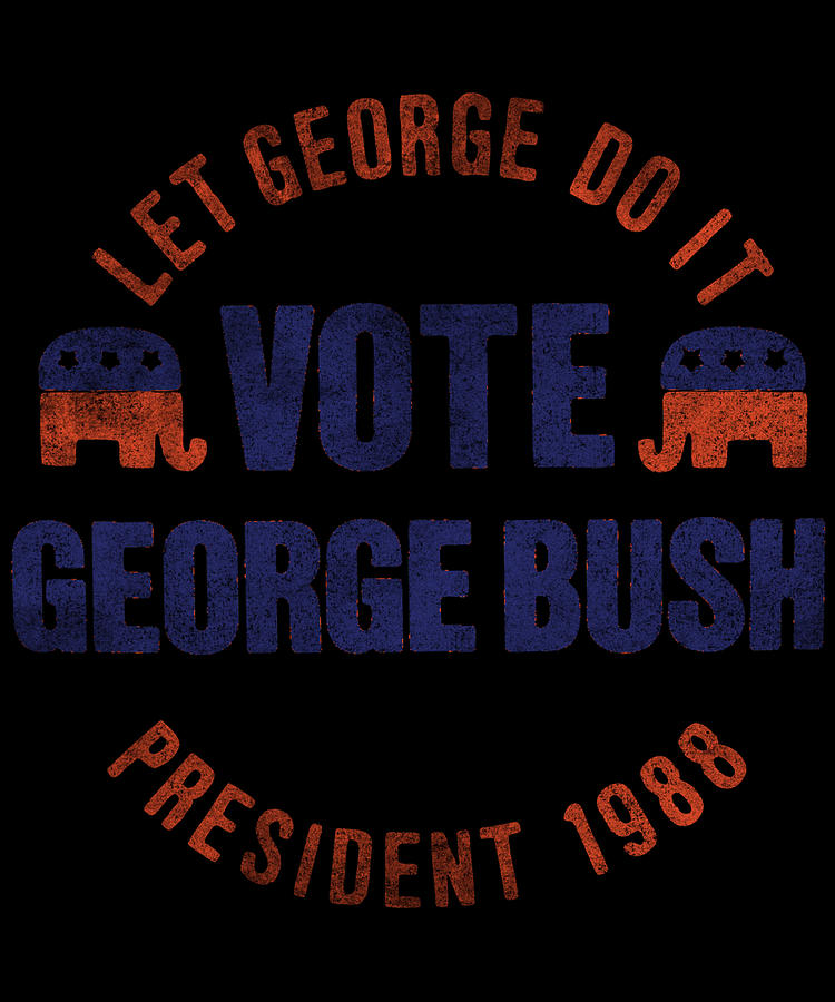 Let George Do It 1988 Retro Digital Art by Flippin Sweet Gear