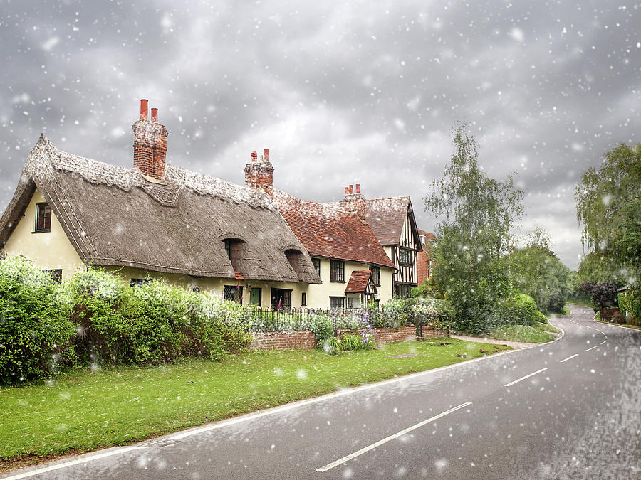 Let It Snow - Essex Country Roads Photograph by Gill Billington